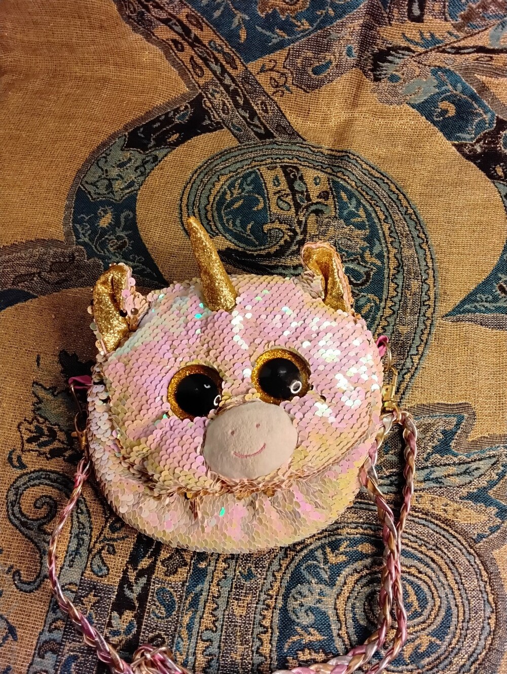 TY Fantasia Unicorn Fashion Sequined Glam Purse
